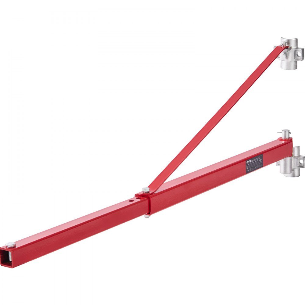 Elektrischer Hebezeug-Stützarm, 600 kg Tragkraft, elektrischer Hebezeug-Halter, Schwenkarm, Stahl-Hebezeugrahmen, 180° drehbar, Gerüst-Hebezeug, Hebearm, Winde, Hebearm zum Heben von Werkstatt, Garage