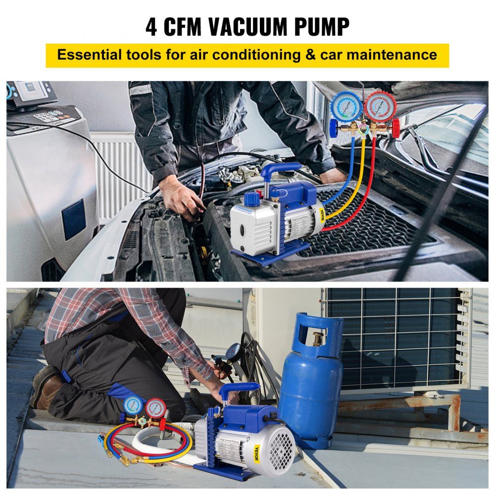 Vakuumpumpe 220 V 50 Hz Vakuumpumpe Vakuumgerätepumpe 1720 U Kältemittel-Vakuumpumpe