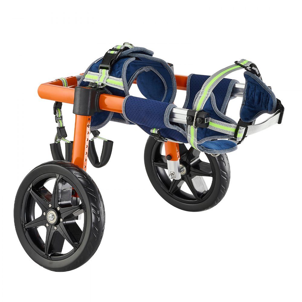 Fauteuil roulant pour pattes arrières, fauteuil roulant pour animaux de compagnie, hauteur, largeur et longueur réglables, poussette pour chien avec roues absorbant les chocs, pour blessés et handicapés Dogs 30-50 lb