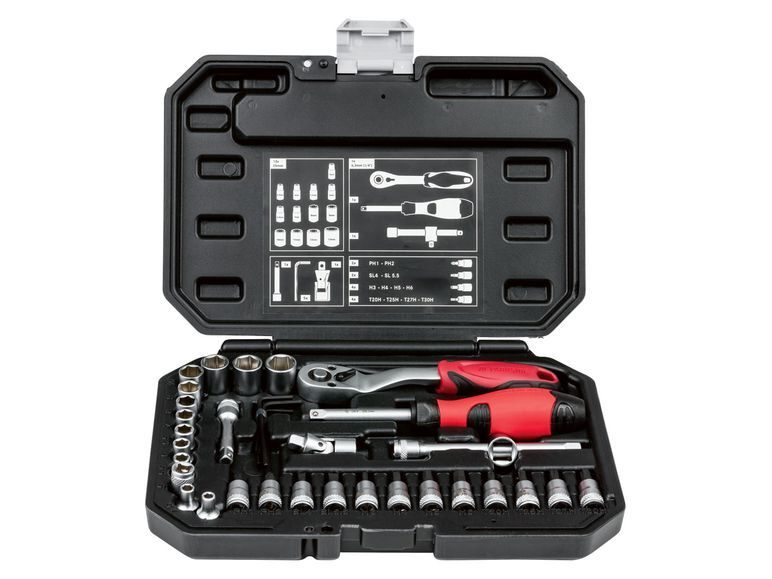 PARKSIDE® socket wrench set »PSSS 36 A1«, 36 pieces