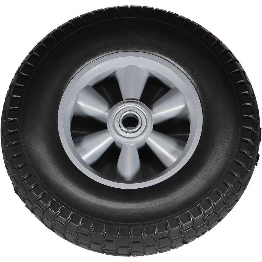 10" Voll-PU-Runflat-Reifen, flacher schlauchloser Reifen, 2er-Pack, 82 kg