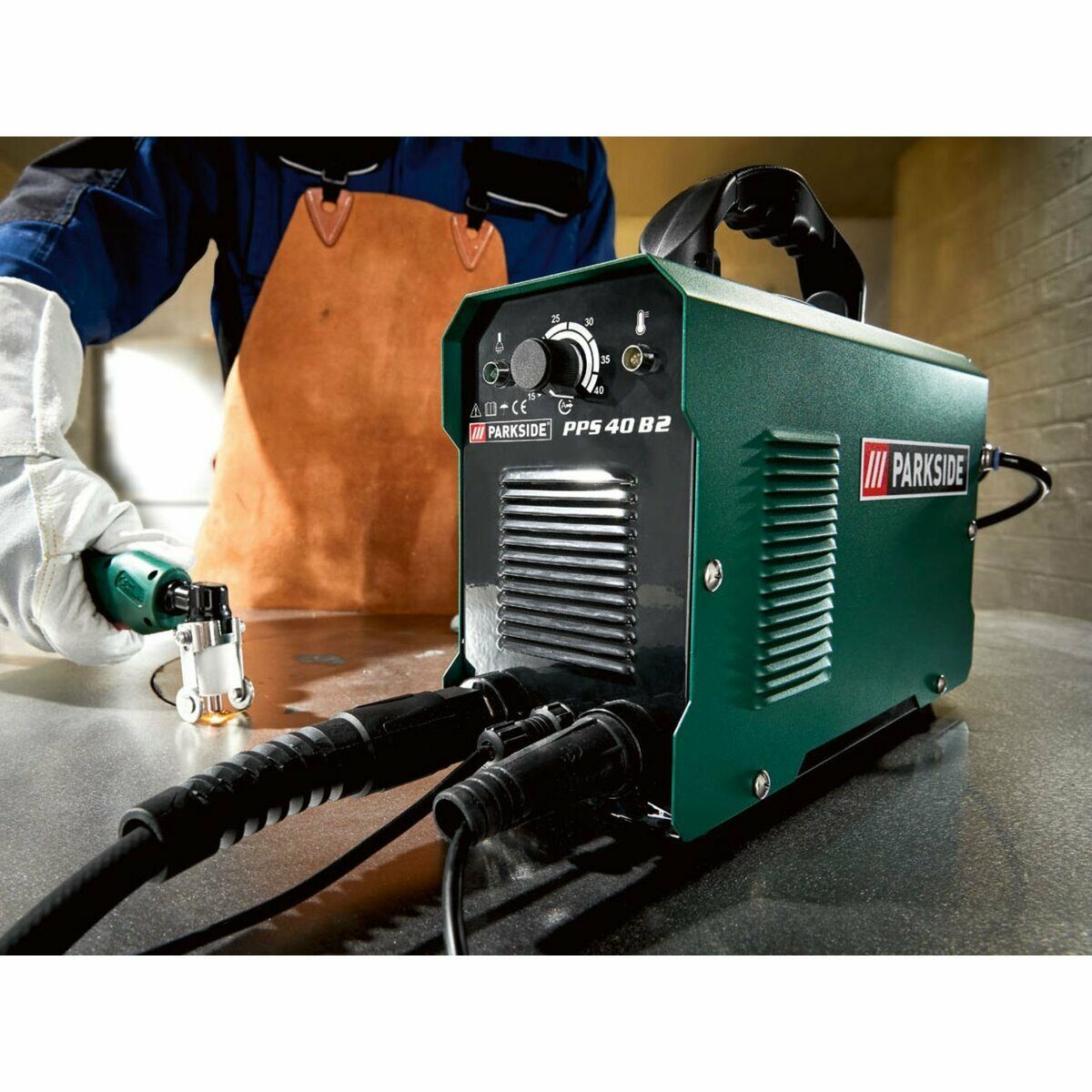 Parkside Plasmaschneider „PPS 40 B2“, mit Druckminderer