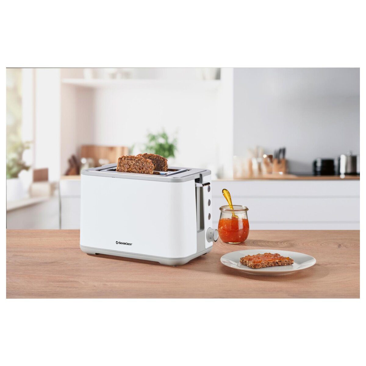 SILVERCREST® toaster STEC 1050 B1, white