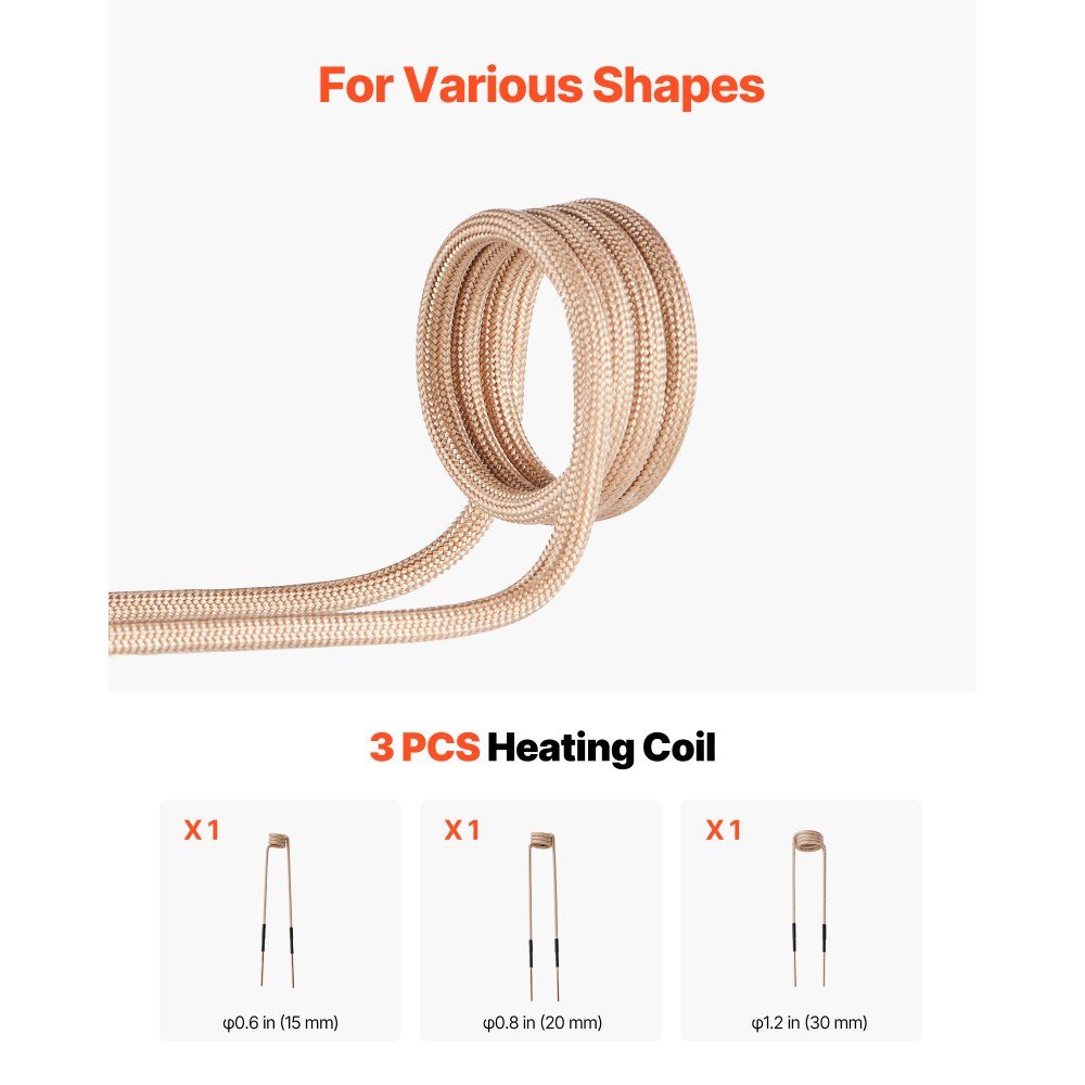 Induction Heater Screw Removal Tool 1100W Magnetic Induction Heater Kit Rusty Screw Removal Heater Car Workshop Repair Tools with 3 Coils