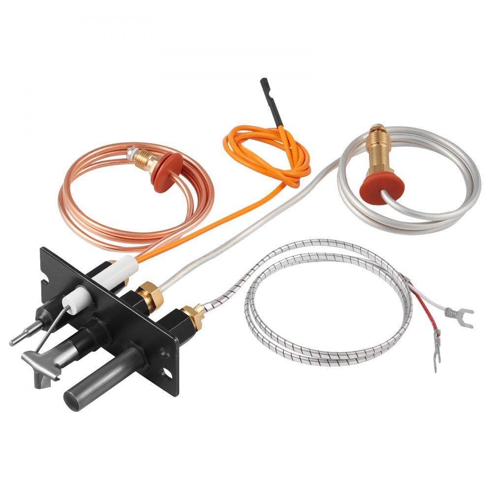 Erdgas-Zündbrenner-Baugruppe, OE 485-510A, 4021-736, 2103-010 Kamin-Gas-Zündflammen-Set, Erdgas-Zündungsersatz, kompatibel mit Quadra-Fire, Heat & Glo, Heatilator-Modellen, schwarz