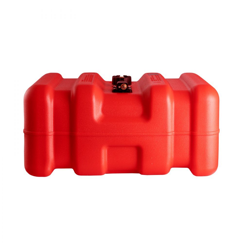 Marine Fuel Tank 55L Portable Outboard Engine Boat Tank Plastic Outboard Marine Boat Fuel Tank with Hose Easy to Carry for Yacht Fishing Boat Deck Boat Red