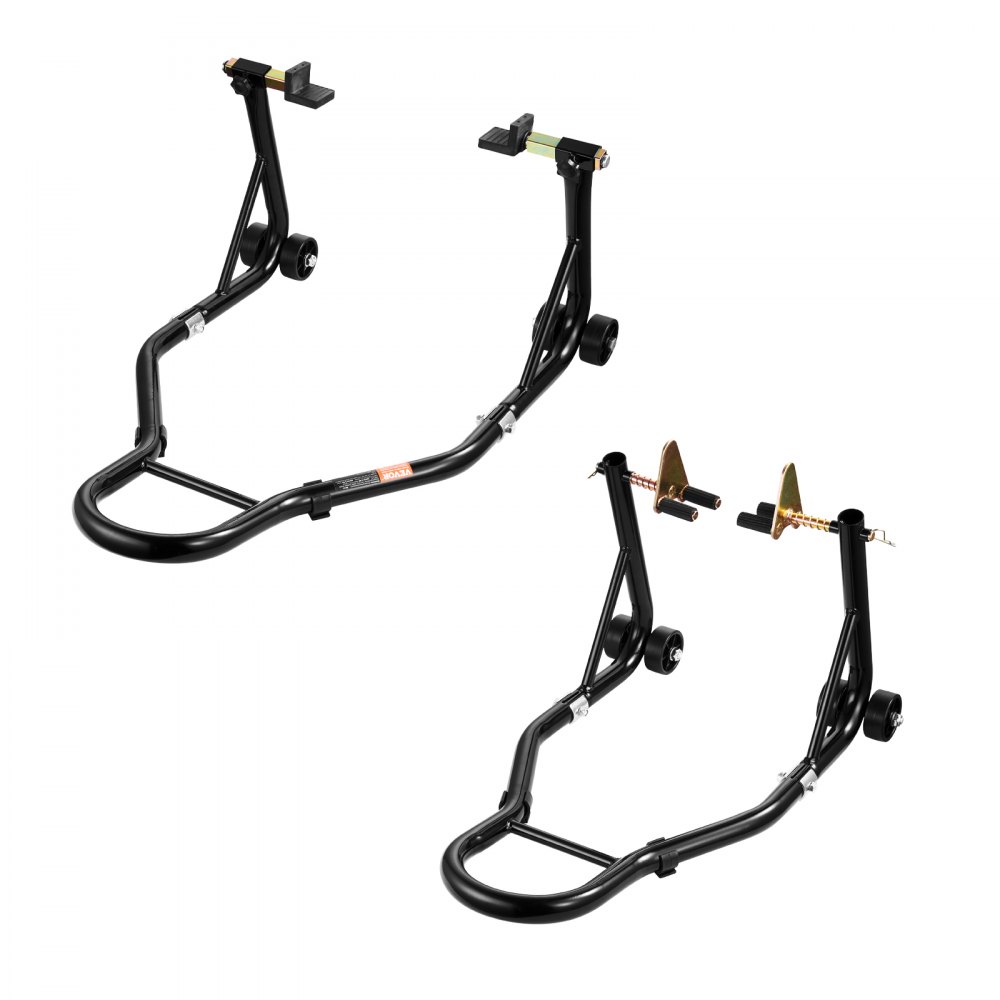Motorrad-Ständer-Lift vorne und hinten, 50 kg schwerer Vorderrad-Doppelgabelständer, Hinterrad-U+L-Gabelschwingen-Spulenständer, Motorrad-Wagenheber für die meisten Motorräder Motorrad-Ständer-Lift vorne und hinten, 50 kg schwerer Vorderrad-Doppelgabelständer, Hinterrad-U+L-Gabelschwingen-Spulenständer, Motorrad-Wagenheber für die meisten Motorräder