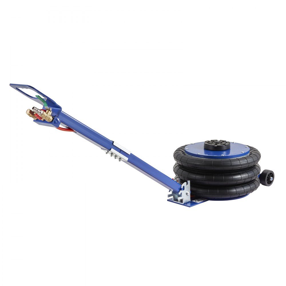 Pneumatic car jack Triple Bag Air Jack 5 t, Triple Bag Air Jack 140-470 mm lifting height Bag Air Jack, 5 minute lift Air Jack car jack adjustable red