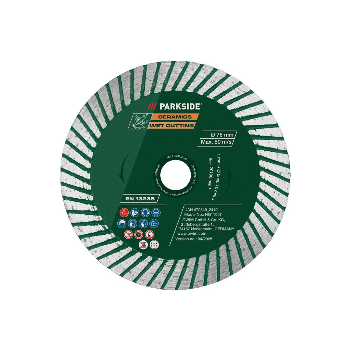 PARKSIDE® Metalltrennscheiben / Metallschleifscheiben / Holztrennscheibe / Diamanttrennscheibe (Turbo) / Diamanttrennscheibe PARKSIDE® Metalltrennscheiben / Metallschleifscheiben / Holztrennscheibe / Diamanttrennscheibe (Turbo) / Diamanttrennscheibe