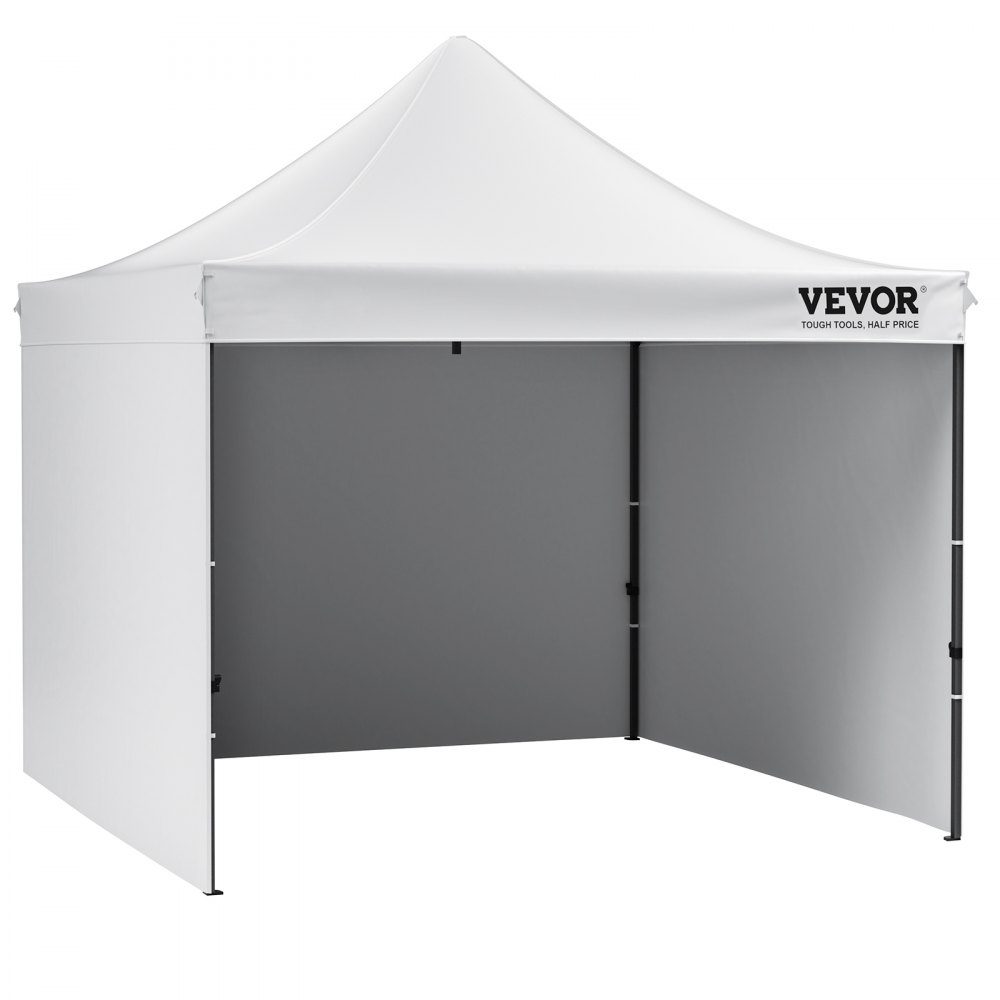 Pavillon 304,8x304,8x320cm Gartenzelt 500D PU Silberstoff Faltpavillon höhenverstellbar inkl. Aufbewahrungstasche Partyzelt 6-8 Personen Pop-up-Zelt weißer Gartenpavillon für Campingausflug