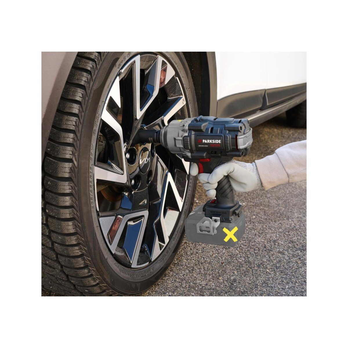 PARKSIDE PERFORMANCE® 20 V cordless drill impact wrench “PASSP 20-Li C4”, good without battery and charger