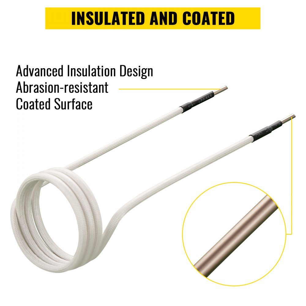 Induktionsheizer-Induktionsspulen-Kits, Mini-Magnet-Induktionsheizer-Set, flammenloses Wärmezubehör 8-teilig, hitzebeständiges Induktionsheizwerkzeug mit Flexibilität