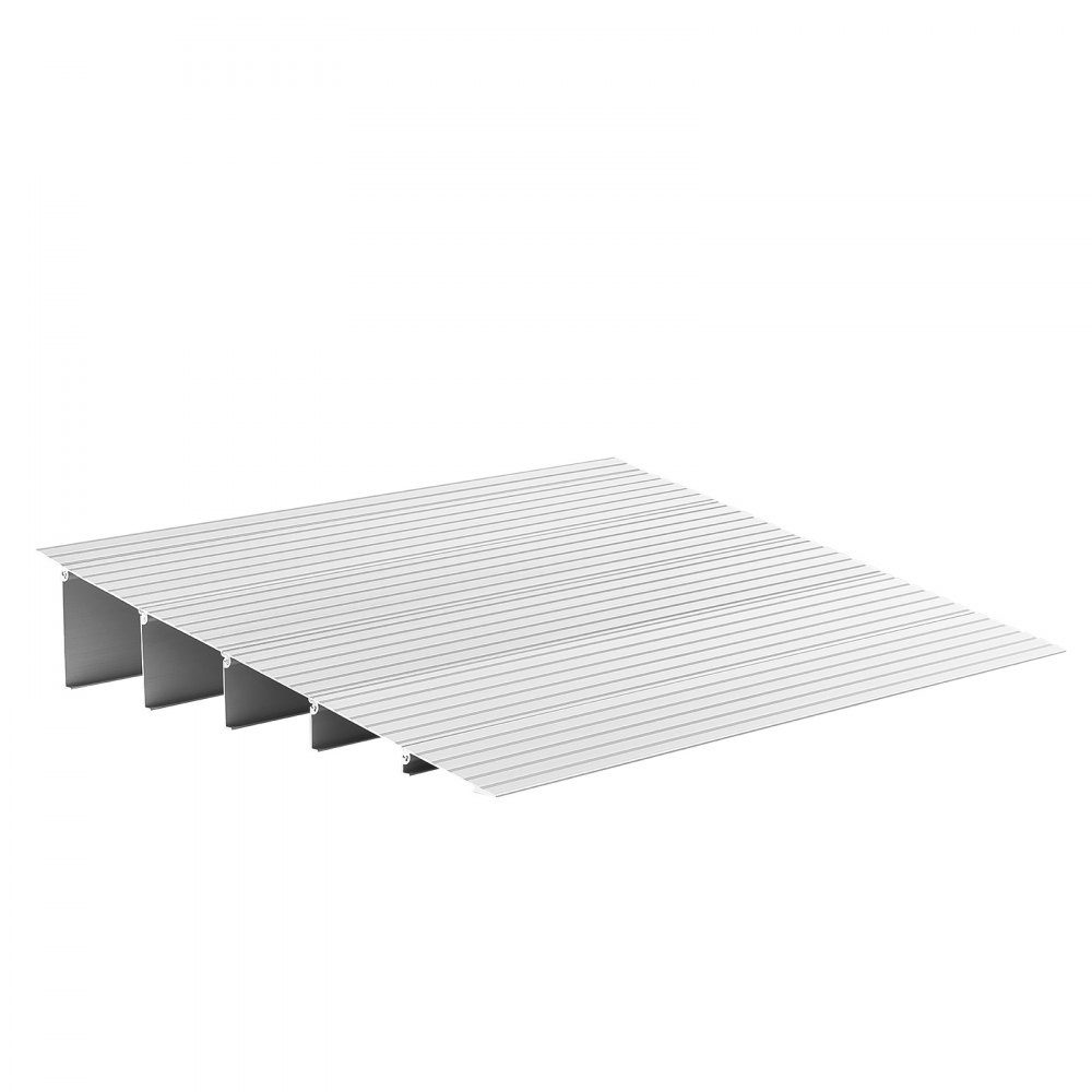 Door Sill Ramp 677 x 865 x 138mm Aluminum Alloy Wheelchair Ramp with 360kg Load Capacity Curb Ramps for Home Stairs for Wheelchairs, Scooters, Walkers, Bicycles, Tricycles
