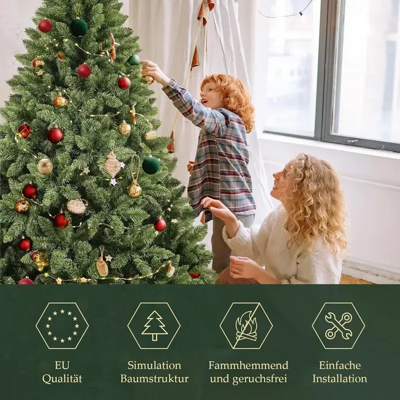 Künstlicher Weihnachtsbaum 210 cm – naturgetreue Nordmanntanne für festliche Anlässe