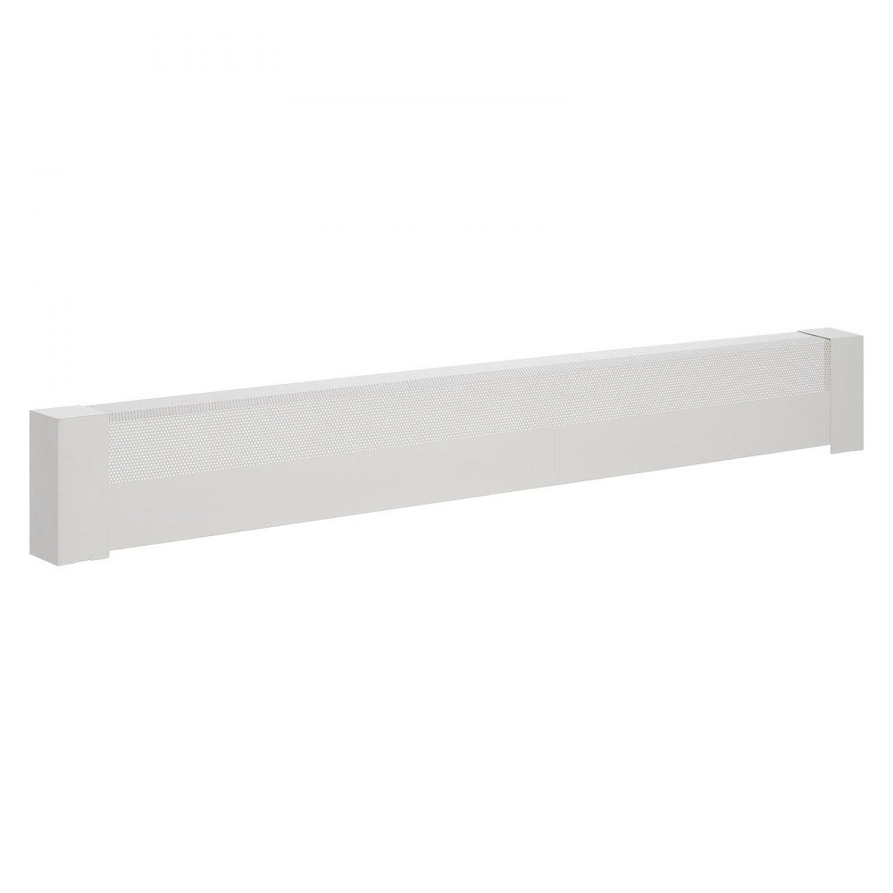 Heizungsabdeckungen, Basic-Serie, 1831 x 80 x 193 mm, Standard-Frontabdeckung für elektrische Heizkörper, robuste Ersatzabdeckung aus Stahl für Schlafzimmer, Weiß