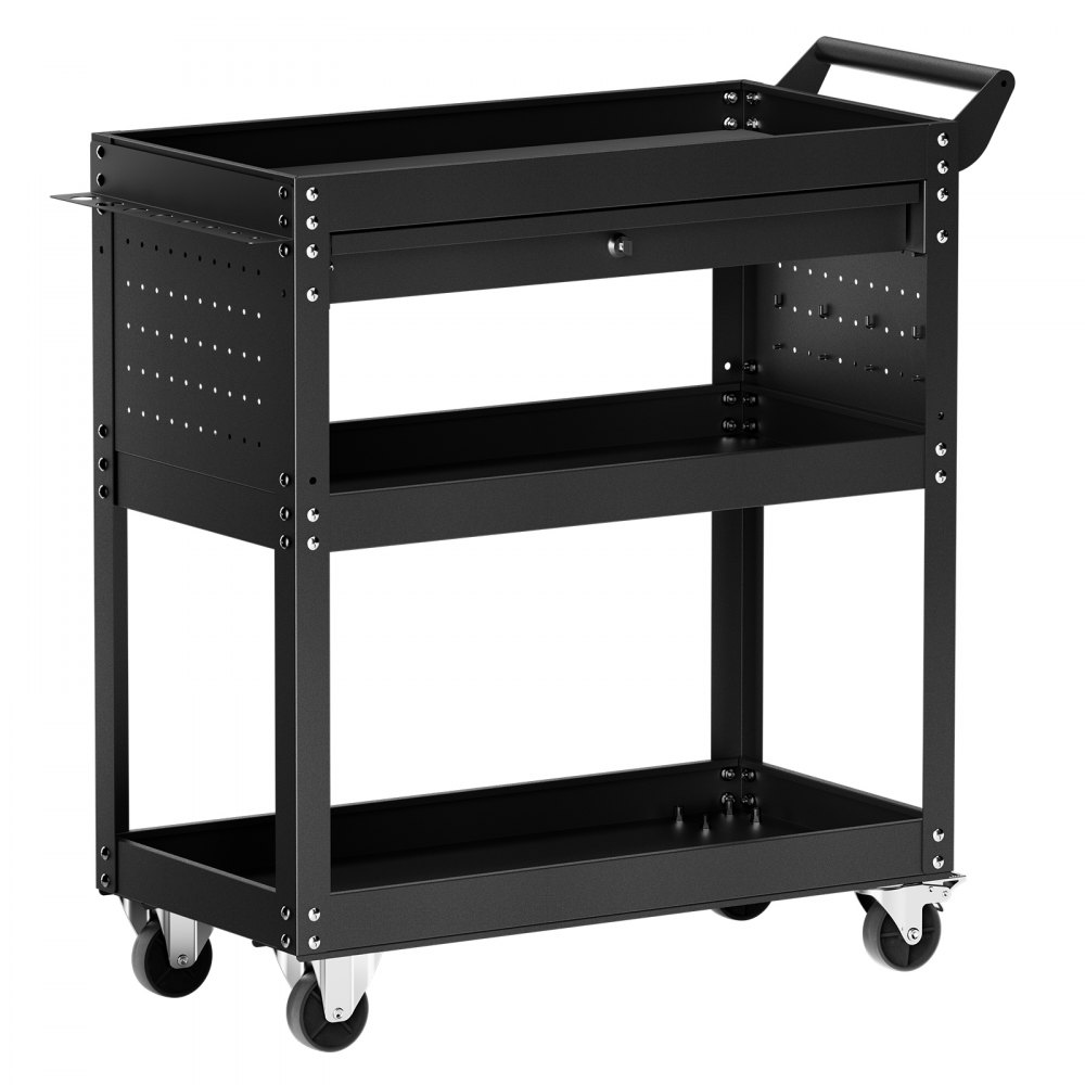 Werkzeugwagen 830x350x826 mm, 160 kg Tragkraft, Werkstattwagen mit Schublade, Aufbewahrungsorganisator für Mechaniker-Werkzeuge, für Garage, Lager und Werkstatt, schwarz Werkzeugwagen 830x350x826 mm, 160 kg Tragkraft, Werkstattwagen mit Schublade, Aufbewahrungsorganisator für Mechaniker-Werkzeuge, für Garage, Lager und Werkstatt, schwarz