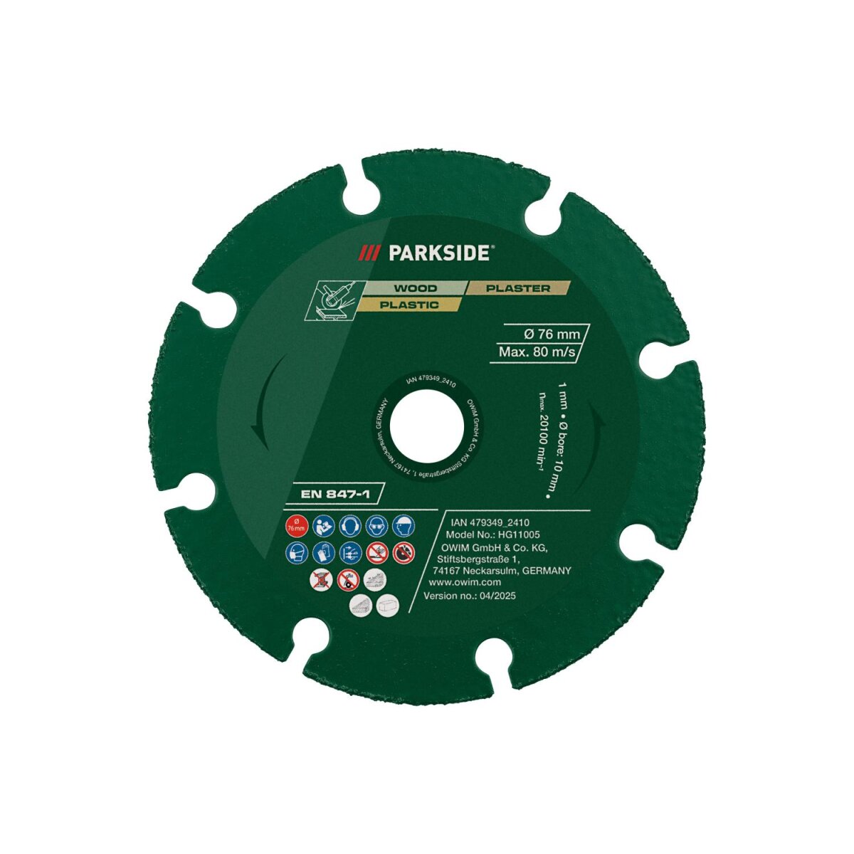 PARKSIDE® Metalltrennscheiben / Metallschleifscheiben / Holztrennscheibe / Diamanttrennscheibe (Turbo) / Diamanttrennscheibe PARKSIDE® Metalltrennscheiben / Metallschleifscheiben / Holztrennscheibe / Diamanttrennscheibe (Turbo) / Diamanttrennscheibe