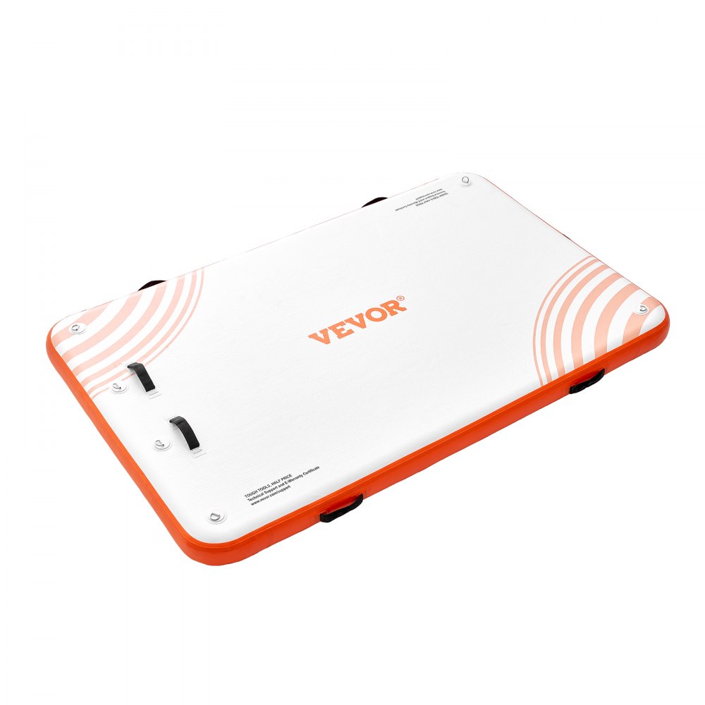 Opblaasbaar drijvend dok, 8' x 5' opblaasbaar dokplatform, antislip water drijvende dokmat met draagbare draagtas en afneembare ladder, drijvend platform, eilandvlot voor zwembad Opblaasbaar drijvend dok, 8' x 5' opblaasbaar dokplatform, antislip water drijvende dokmat met draagbare draagtas en afneembare ladder, drijvend platform, eilandvlot voor zwembad