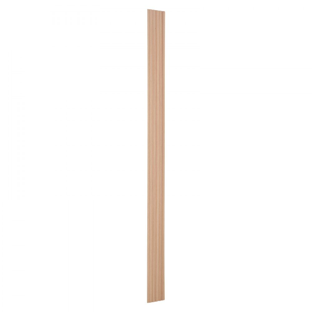 Panele akustyczne, Panele akustyczne, 2450 x 166 mm, Panele ścienne z drewna akcentowanego WPC do nowoczesnych ścian wewnętrznych, Panele ścienne z efektem drewna do stylowego wystroju i redukcji hałasu, Drewno jesionowe, Zestaw 8 sztuk