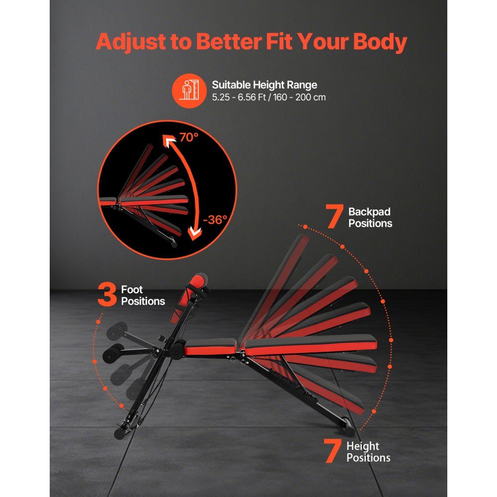 Multifunctional Full Body Training Weight Bench Hyperextension Bench Roman Chair 350kg Adjustable Foldable Back Trainer Sit-Up Training Equipment for Home Gym Black