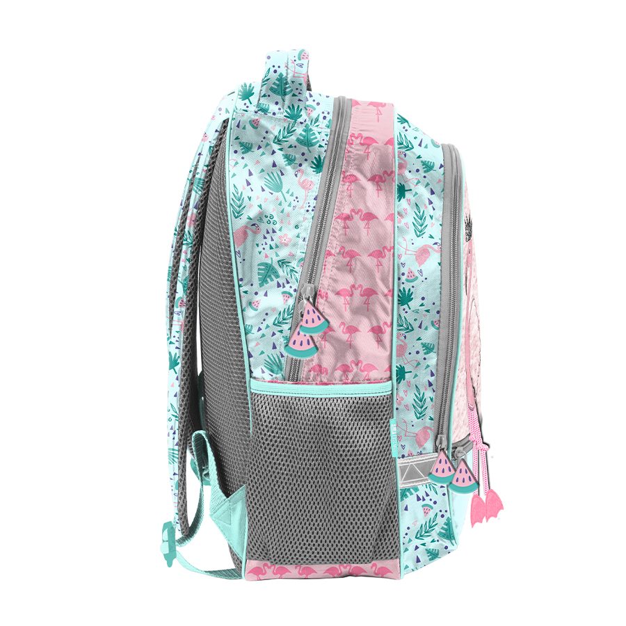 Flamingo school backpack
