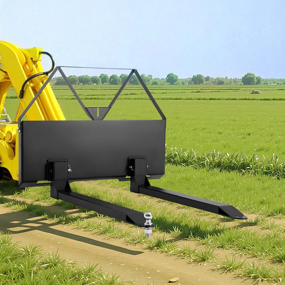 Szybkozłącze, widły do ​​palet 1160x145x822 mm do miniładowarek z ramą, ładowność 1179 kg, kula zaczepu przyczepy 47,6 mm, szybkozłącze, ładowacz czołowy, do miniładowarek, ciągników – Nr kat. HT-23011