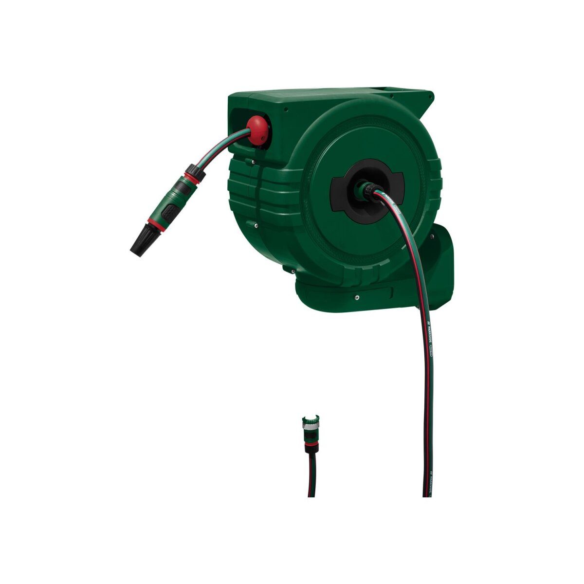 Enrouleur de tuyau mural PARKSIDE®, 25 m, vert