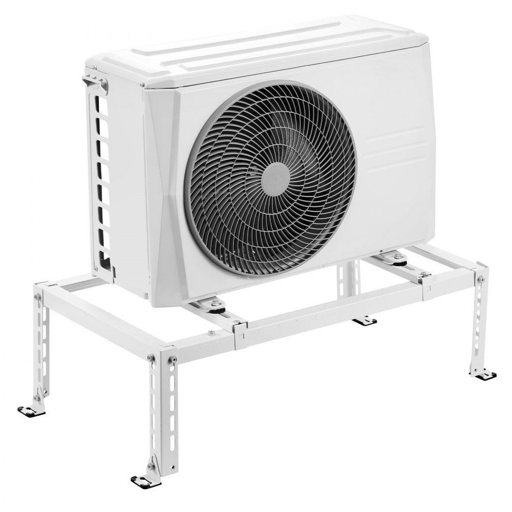 Support de sol pour climatiseur, mini support divisé anti-vibration pour pompes à chaleur de climatiseur sans conduit 9000-24000 BTU, support de base AC pour montage au sol avec max. Capacité de charge de 250 kg