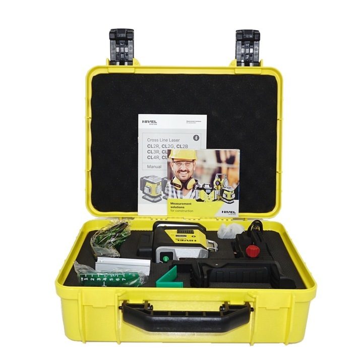 NIVEL SYSTEM CROSS LASER CL4G GREEN Set Vermessung Baustelle GalaBau