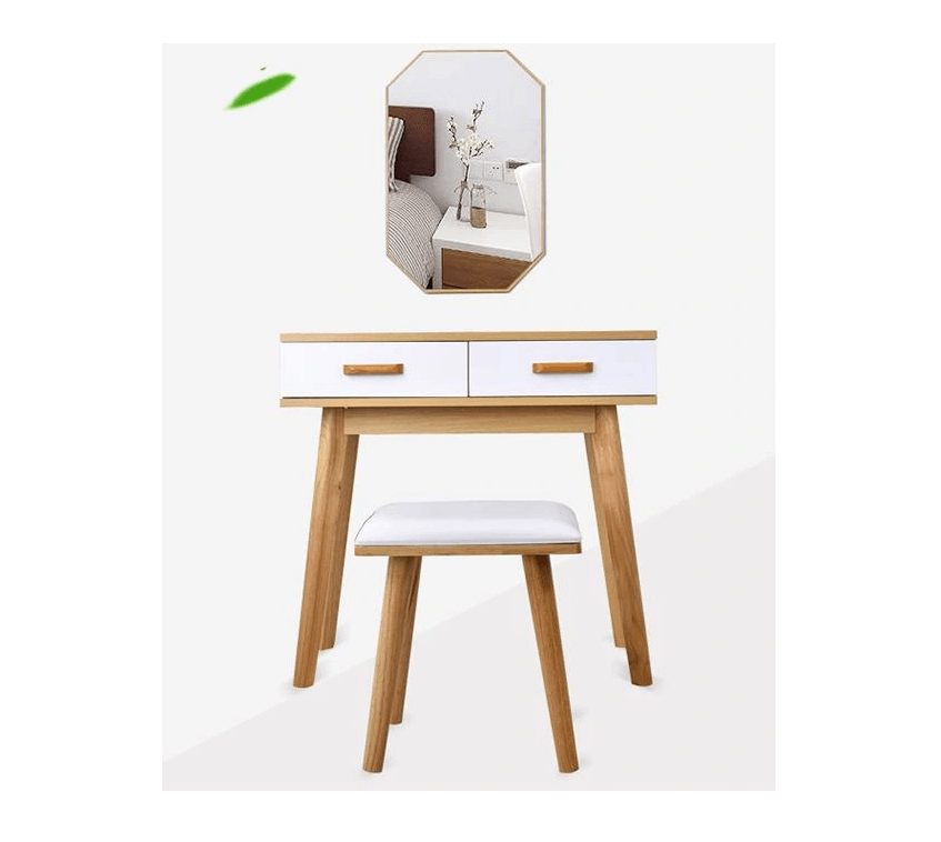 #BESTDEAL# Coiffeuse complète avec tabouret et miroir SET