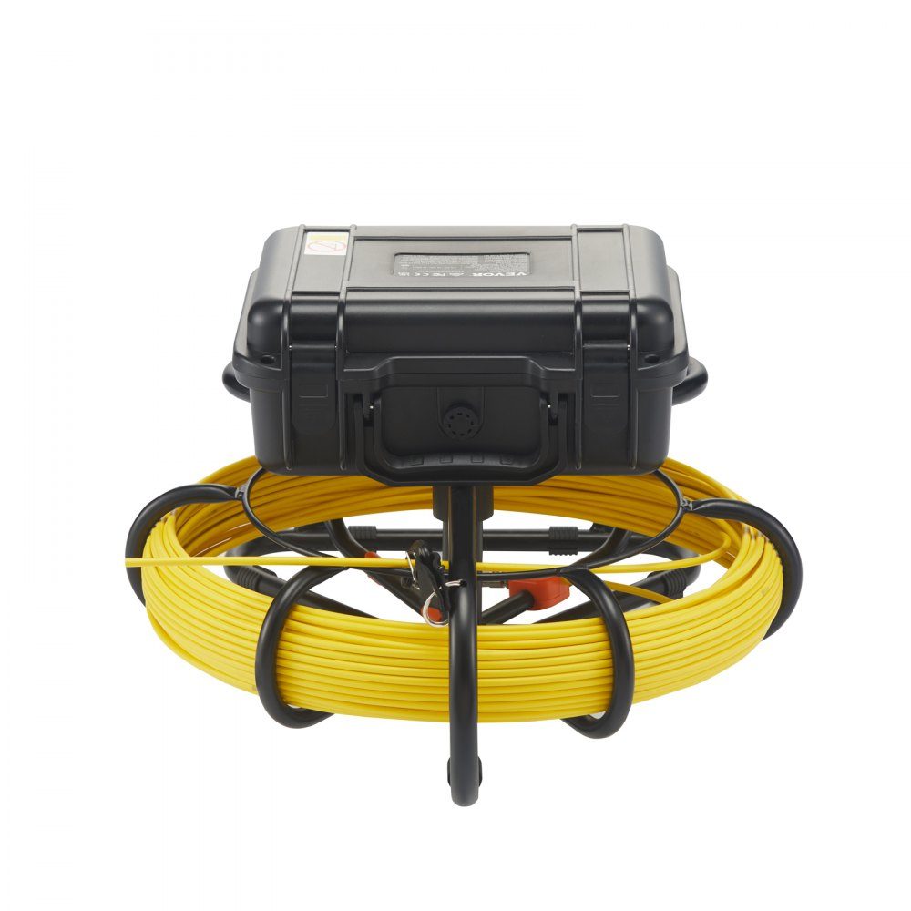 Sewer Camera 50m 23cm Screen Pipe Inspection Camera with DVR Function IP68-Kamera with 12 Adjustable LEDs with a 16GB SD Card for Sewer Pipe Home Sewer Pipe