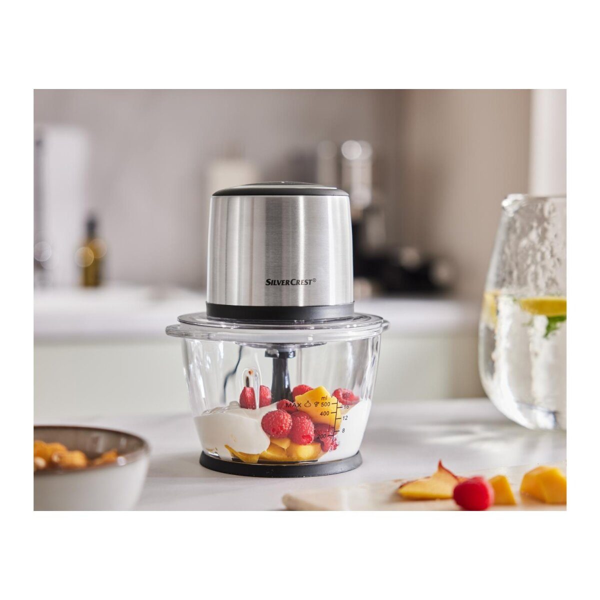 SILVERCREST® KITCHEN TOOLS multi-chopper, with high-quality glass mixing container