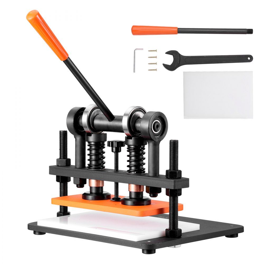 Leather Punching Machine Manual Leather Cutting Machine 28x14cm, Leather Embossing Machine 1.5t Heavy Duty Leather Punching Machine Suitable for leather, PVC/EVA foam, non-adhesive materials