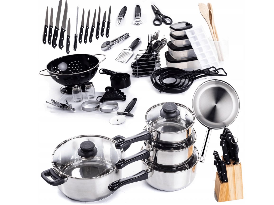 #VENTE# Ensemble de cuisine XXXL avec de nombreux accessoires également adapté aux cuisinières à induction et à gaz
