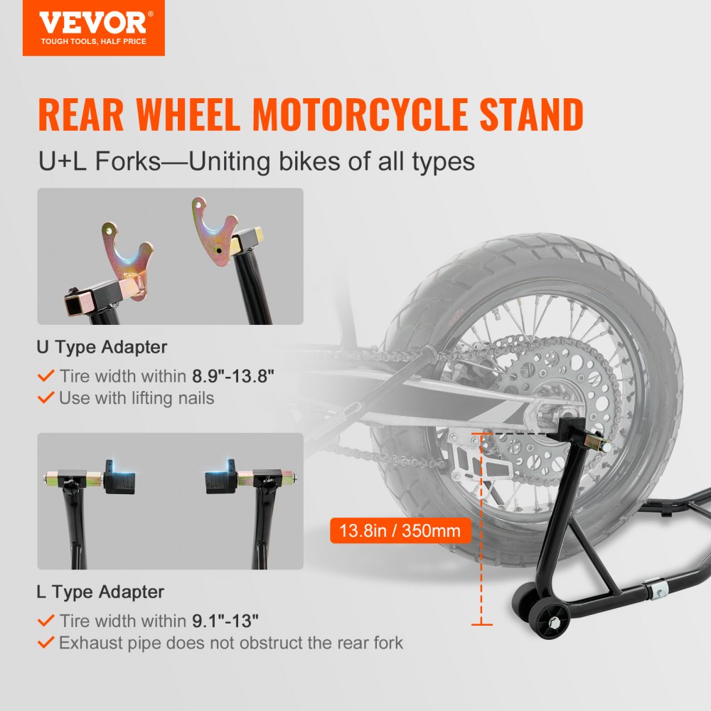 Motorradständer-Set Montageständer 0,39 t Tragkraft, U-Typ + L-Typ, 225-350 mm / 230-330 mm Heckmontageständer Motorradhebebühne Montagelift Montageheber, mit vier Rollen Montageständer Motorradständer-Set Montageständer 0,39 t Tragkraft, U-Typ + L-Typ, 225-350 mm / 230-330 mm Heckmontageständer Motorradhebebühne Montagelift Montageheber, mit vier Rollen Montageständer