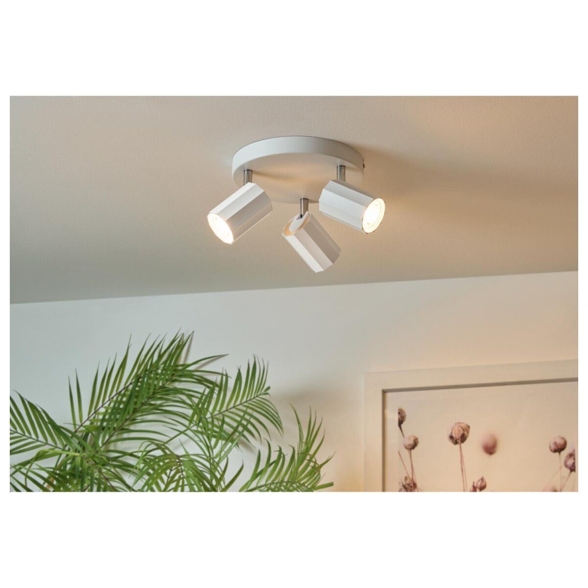 LIVARNO home ceiling spotlight / track light, with 3 tilting and swiveling spots