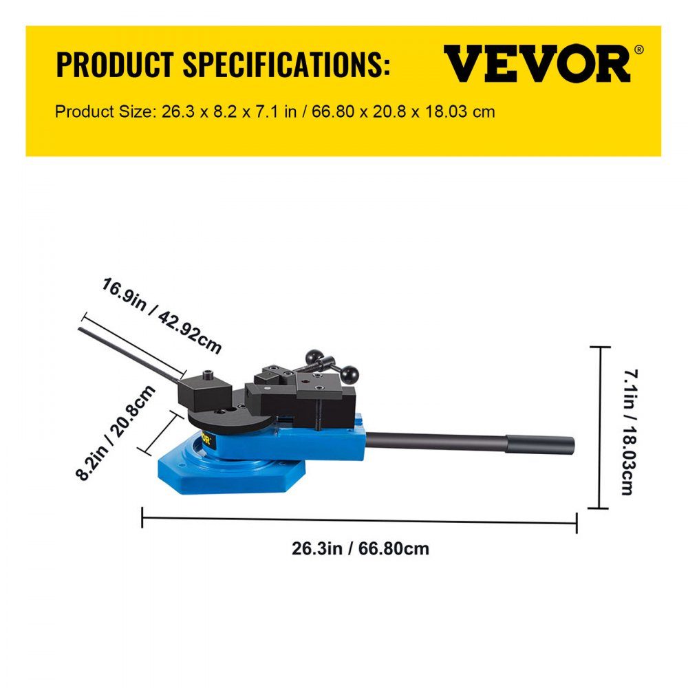 Angle bender SBG-40 angle bender bending machine manual angle bender 25.1 kg angle bender flat steel 30 x 8 mm bending machine manual round steel 15 mm