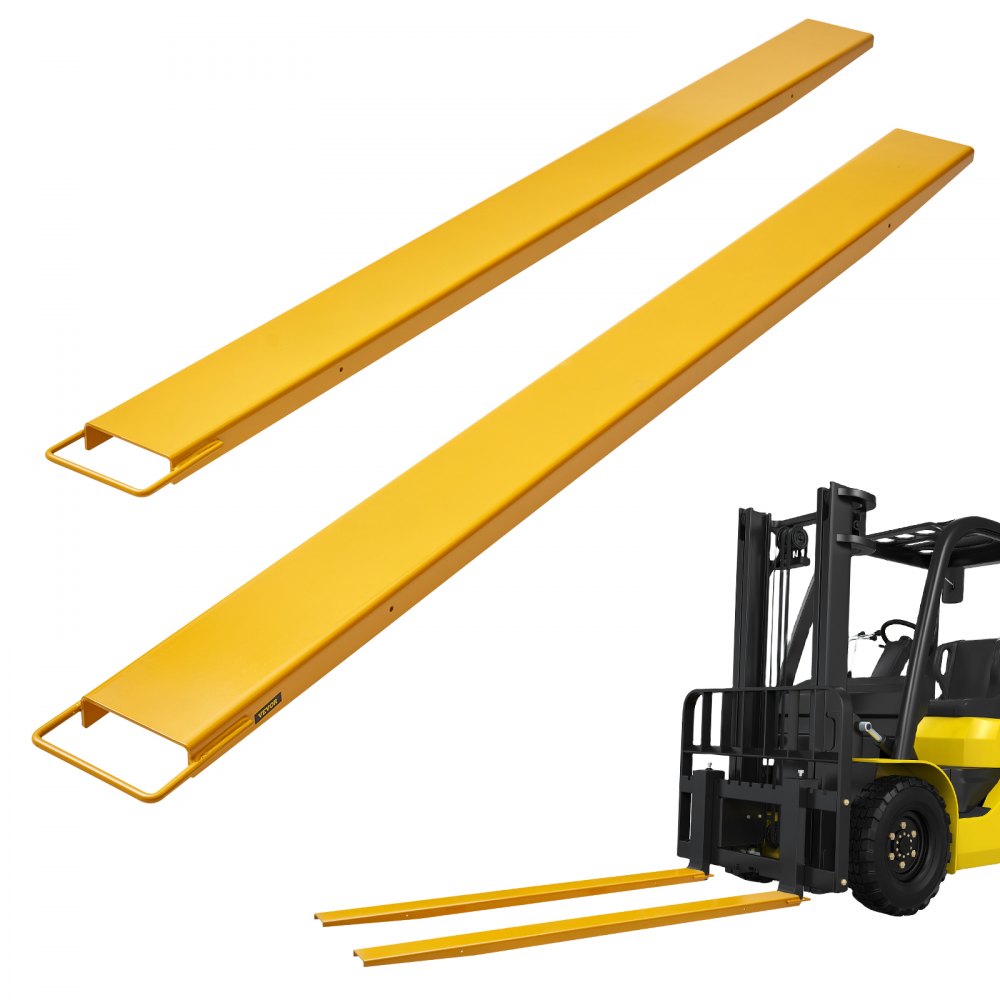 Set of 2 Fork Extensions, 2440mm Tine Extension, 1,815 Ton Load Capacity Forks, Q235 Carbon Steel, One Piece Design, Pallet Fork Extension, Compatible with 152.4mm Forks Set of 2 Fork Extensions, 2440mm Tine Extension, 1,815 Ton Load Capacity Forks, Q235 Carbon Steel, One Piece Design, Pallet Fork Extension, Compatible with 152.4mm Forks