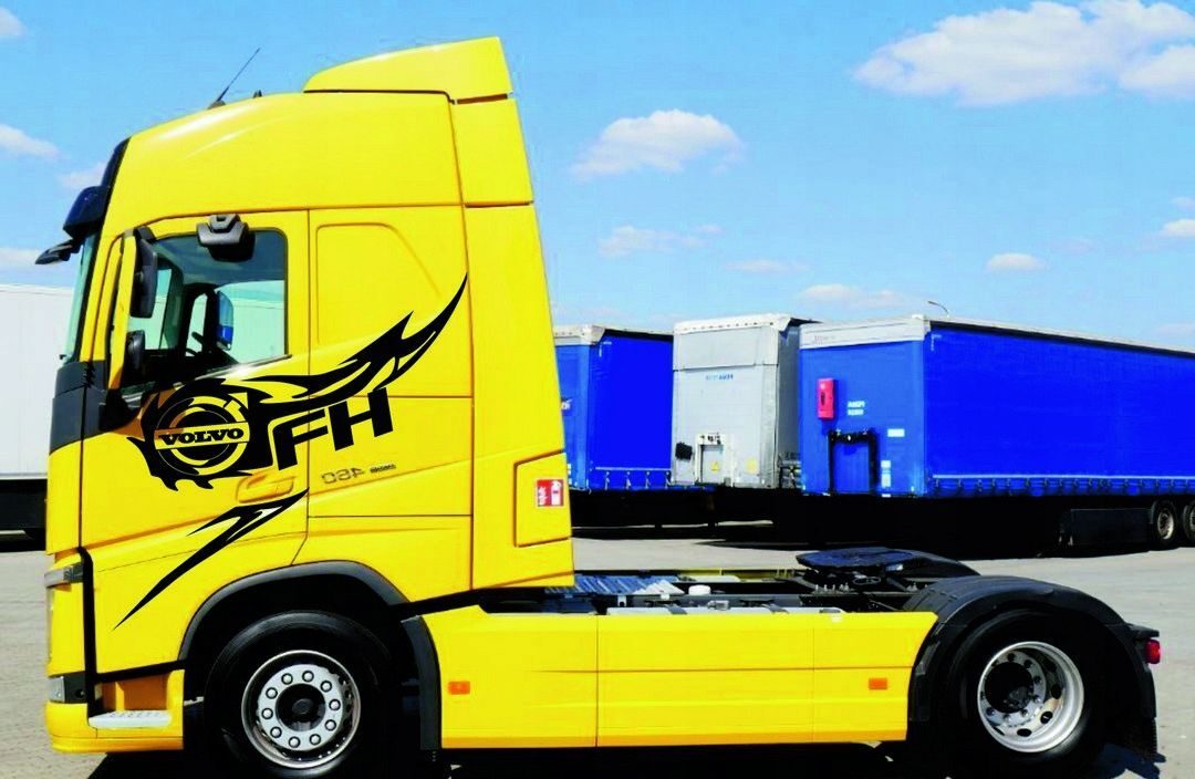 AUFKLEBER Fahrzeugbeschriftung VOLVO FH 4 12 13 16 FLAMES
