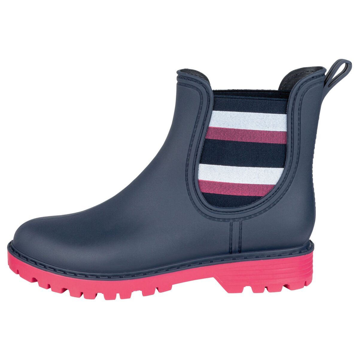 esmara® Damen Regenstiefelette mit Anziehhilfe (Marine/Rosa, 39)