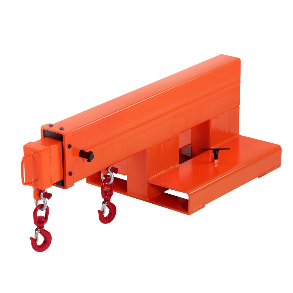 Forklift Crane Arm 2495kg, Forklift Load Arm with 2 360° Swivel Hooks, Manual 3 Stage Telescopic Arm for 1200-1867mm Extension Range, Forklift Crane Accessories for Construction Site Factory Warehouse Forklift Crane Arm 2495kg, Forklift Load Arm with 2 360° Swivel Hooks, Manual 3 Stage Telescopic Arm for 1200-1867mm Extension Range, Forklift Crane Accessories for Construction Site Factory Warehouse
