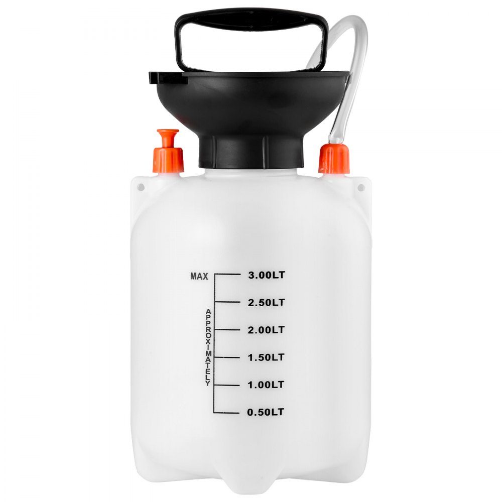 Getriebeölpumpe, 3 l, Öleinfüller, manuelle Getriebeöltransferpumpe mit Schlauch und HDPE-Tank, Pumpenwerkzeug mit PTFE-Band, Kfz-Ölfüllsystem, manueller Getriebeöleinfüller