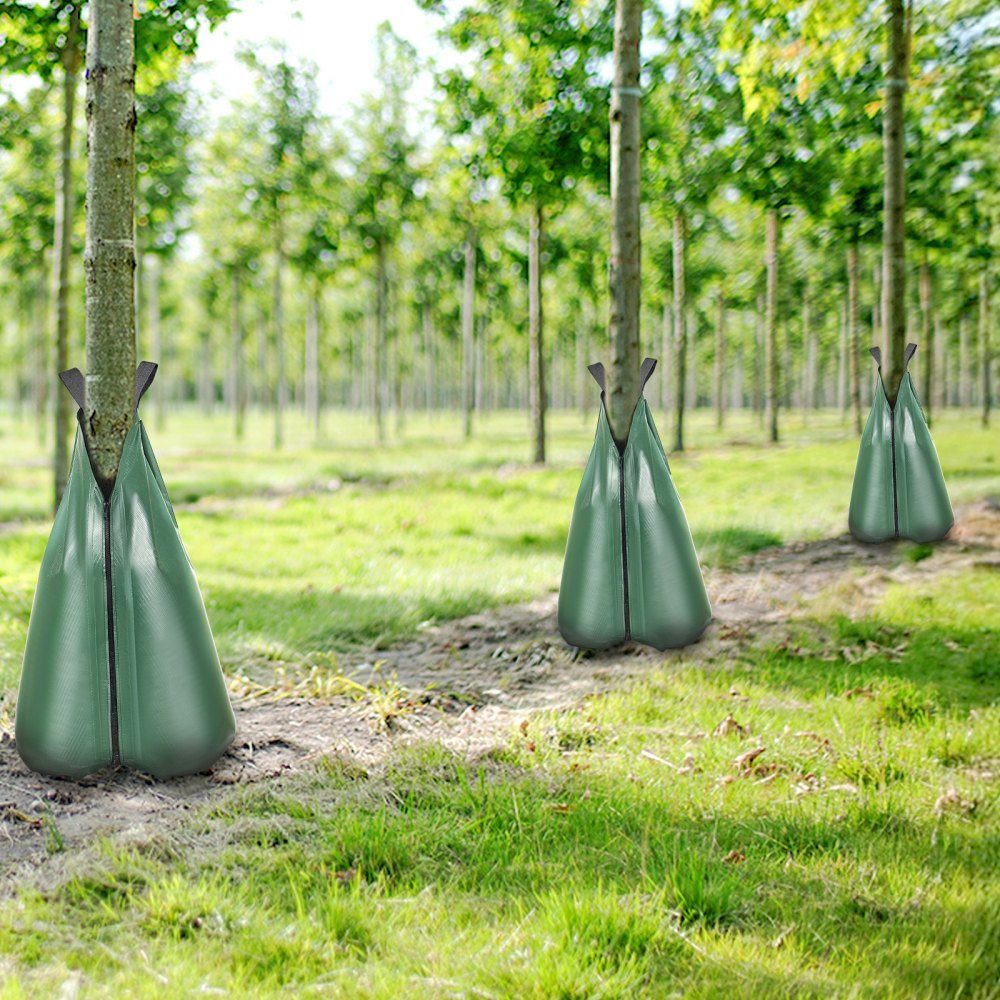 Tree Watering Bags, Set of 3 75L Watering Bags for New Trees, 5-9 Hours Slow Release, Zipper Watering Bags, Tree Watering System for Deep Root Management