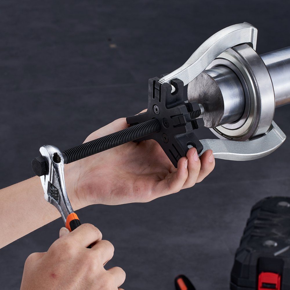 2 pieces puller tool bearing puller 2 or 5 t, three-jaw ball bearing puller inside outside 76.2 / 177.8 mm max. expansion, parallel puller bearing puller set, car puller tool