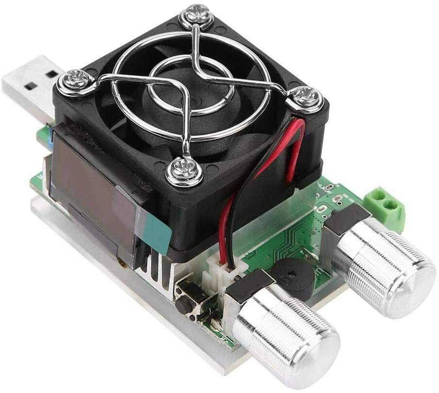 Adjustable electronic constant current load with USB port, 35W discharge current tester with LCD Adjustable electronic constant current load with USB port, 35W discharge current tester with LCD
