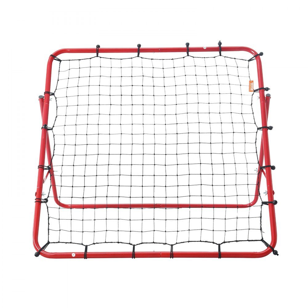 Voetbal Rebound Net Draagbaar Bounce Wall Voetbal 48x48mm Rebounder Voetbal IJzeren Pijp en PE Net Kinderen Tieners Voetbaldoel Rebounder Kicker voor voetbaltraining