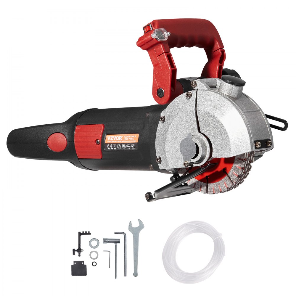 Frezarka do rowków ściennych 4800W, bruzdownica do ścian 6500 obr./min, bruzdownica do ścian o głębokości 34 mm i szerokości 38 mm, elektryczna rowkarka 54x20x24 cm z brzeszczotem 5 φ125 mm, idealna na budowy Frezarka do rowków ściennych 4800W, bruzdownica do ścian 6500 obr./min, bruzdownica do ścian o głębokości 34 mm i szerokości 38 mm, elektryczna rowkarka 54x20x24 cm z brzeszczotem 5 φ125 mm, idealna na budowy
