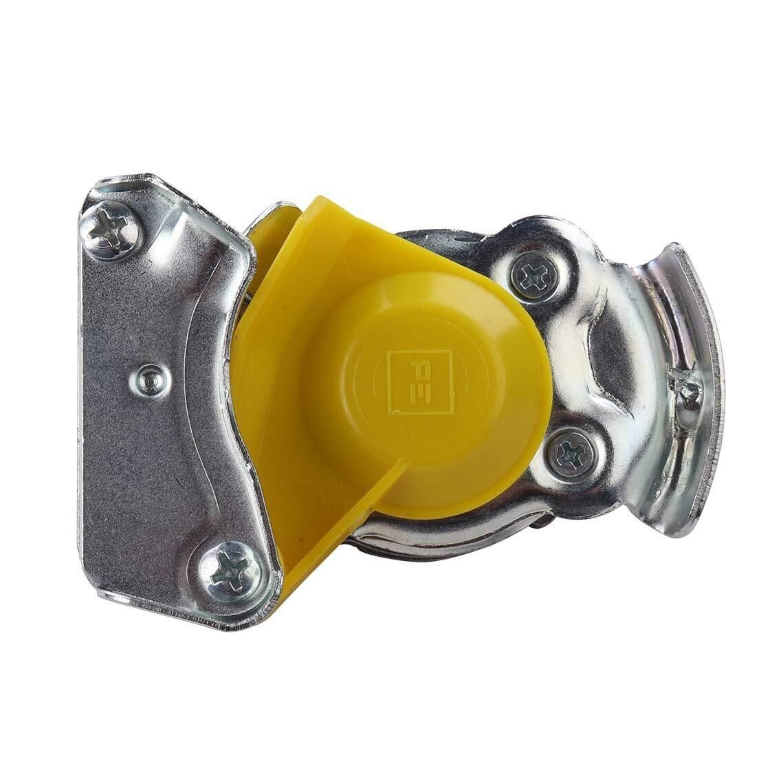 Hydraulic coupling head M16x1.5 mm standard red with valve 8.5 bar