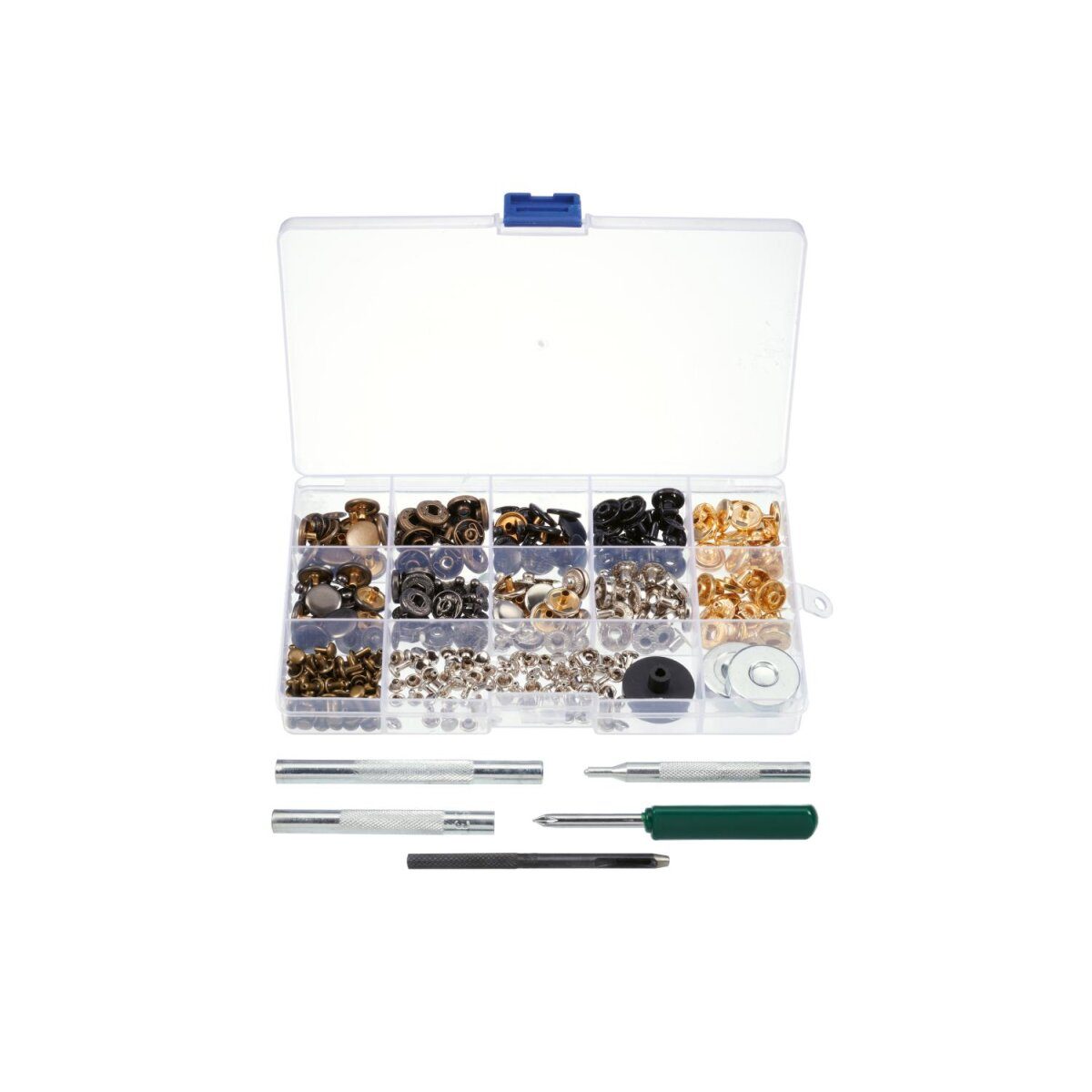 PARKSIDE® Hole Punch Push Button Set, 358 pieces