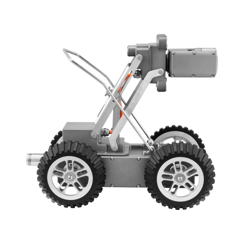 Inspection robot, 60m pipe detection robot with 2 megapixel front/rear camera and touchscreen tablet, IP68-Rohrkamera with lighting and distance counter for industrial pipes
